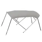 RVS biminitop - 4-boogs - Breedte 190 <>210 cm - Hoogte 125 cm - Doek 220 cm