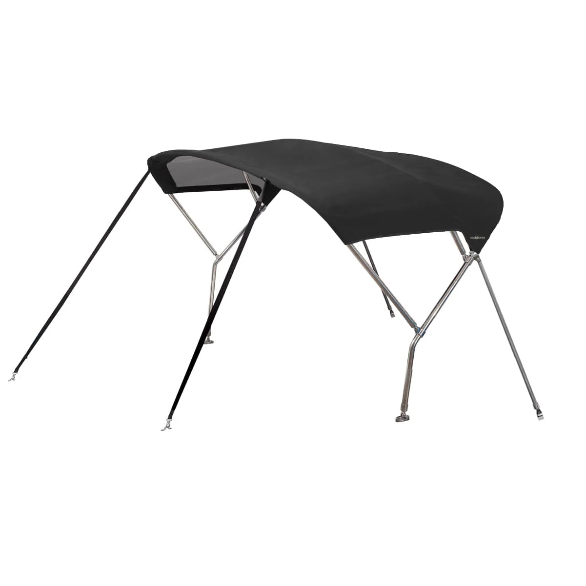 Zeilboot biminitop - RVS - Breedte 2,1 <> 2,4 meter - Hoogte 1,35 meter - Lengte doek 1,3 meter
