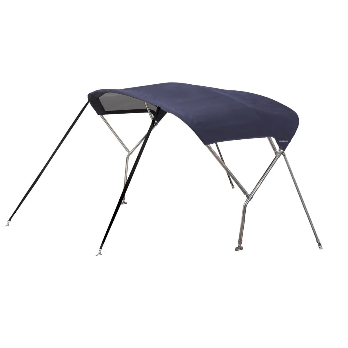Zeilboot biminitop - RVS - Breedte 2,1 <> 2,4 meter - Hoogte 1,35 meter - Lengte doek 1,3 meter