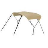 Zeilboot biminitop - RVS - Breedte 2,1 <> 2,4 meter - Hoogte 1,35 meter - Lengte doek 1,3 meter