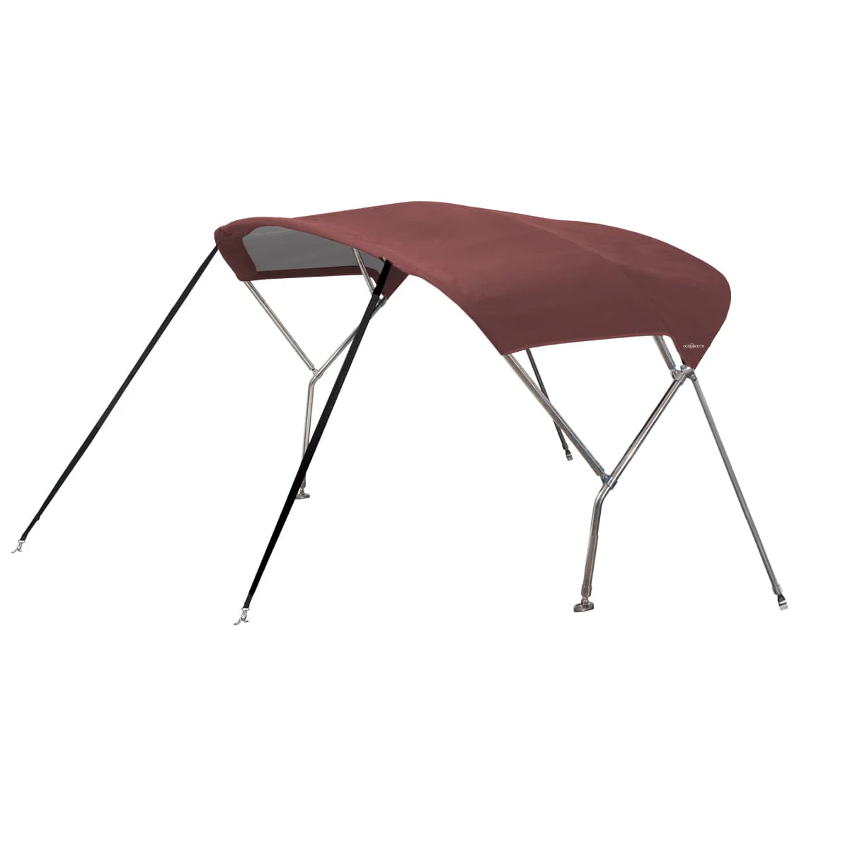 Zeilboot biminitop - RVS - Breedte 2,4 <> 2,7 meter - Hoogte 1,55 meter - Lengte doek 1,6 meter