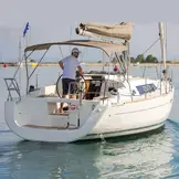 Zeilboot biminitop - RVS - Breedte 3,0 <> 3,3 meter - Hoogte 1,55 meter - Lengte doek 1,6 meter