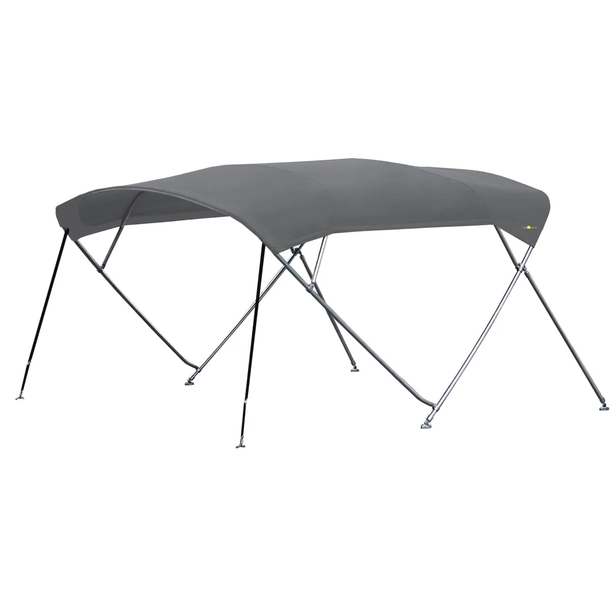 Cruiser biminitop - RVS - Breedte 2,1 <> 2,4 meter - Hoogte 1,35 meter - Lengte doek 2,2 meter