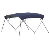 Cruiser biminitop - RVS - Breedte 2,4 <> 2,7 meter - Hoogte 1,55 meter - Lengte doek 2,5 meter