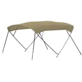 Cruiser biminitop - RVS - Breedte 2,7 <> 3,0 meter - Hoogte 1,55 meter - Lengte doek 2,5 meter