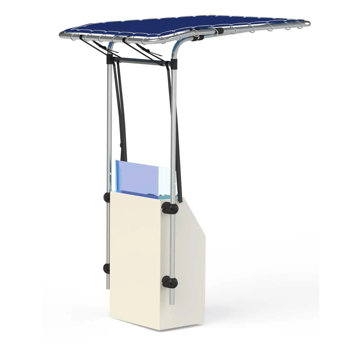 T -Top voor Console – aluminium – Hoogte verstelbaar – marine grade doek