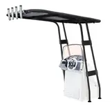 Heavy Duty T-Top - Zwart gecoat – Dekmontage – Zwart doek
