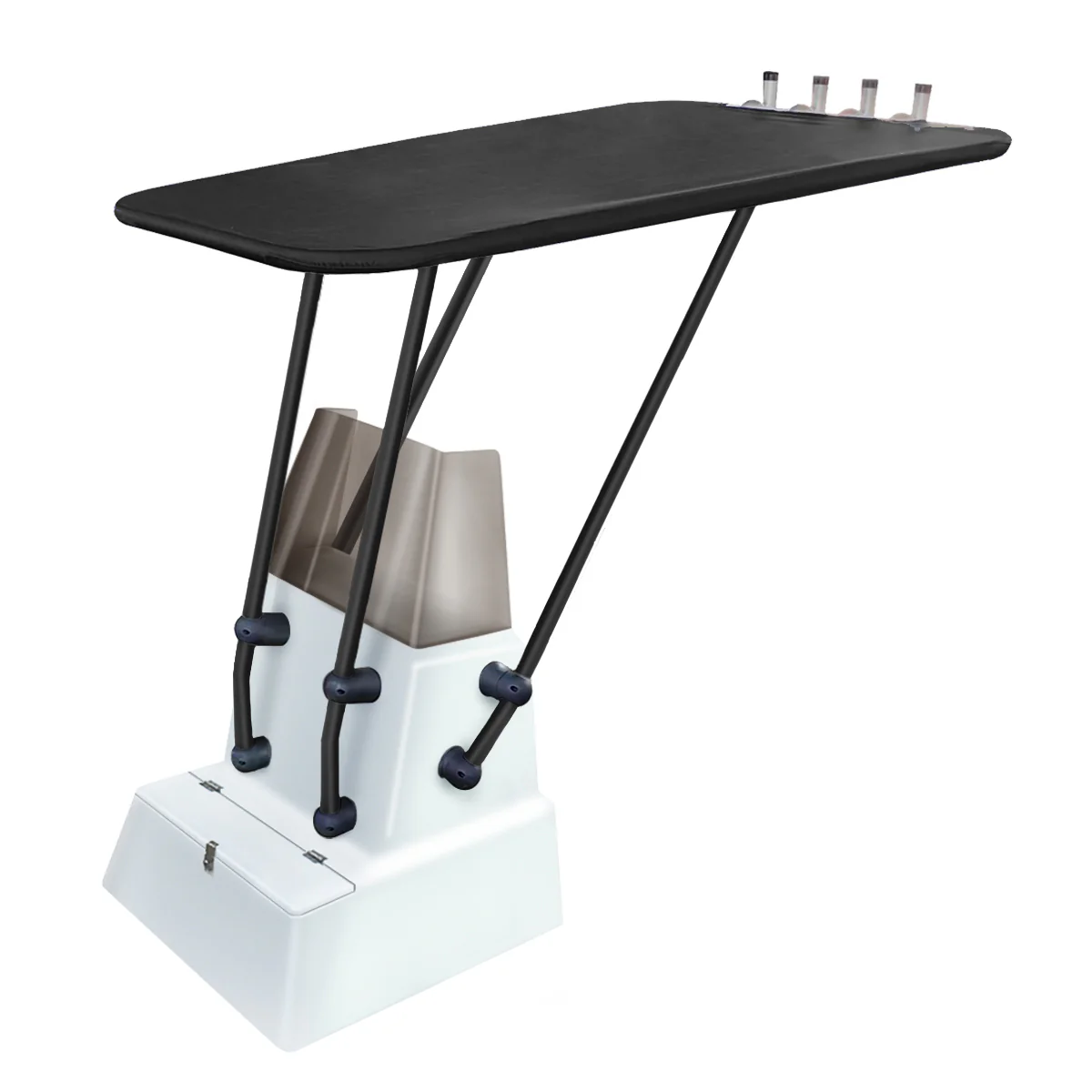 Heavy Duty T-Top - Zwart gecoat aluminium – Montage aan console – Zwart doek