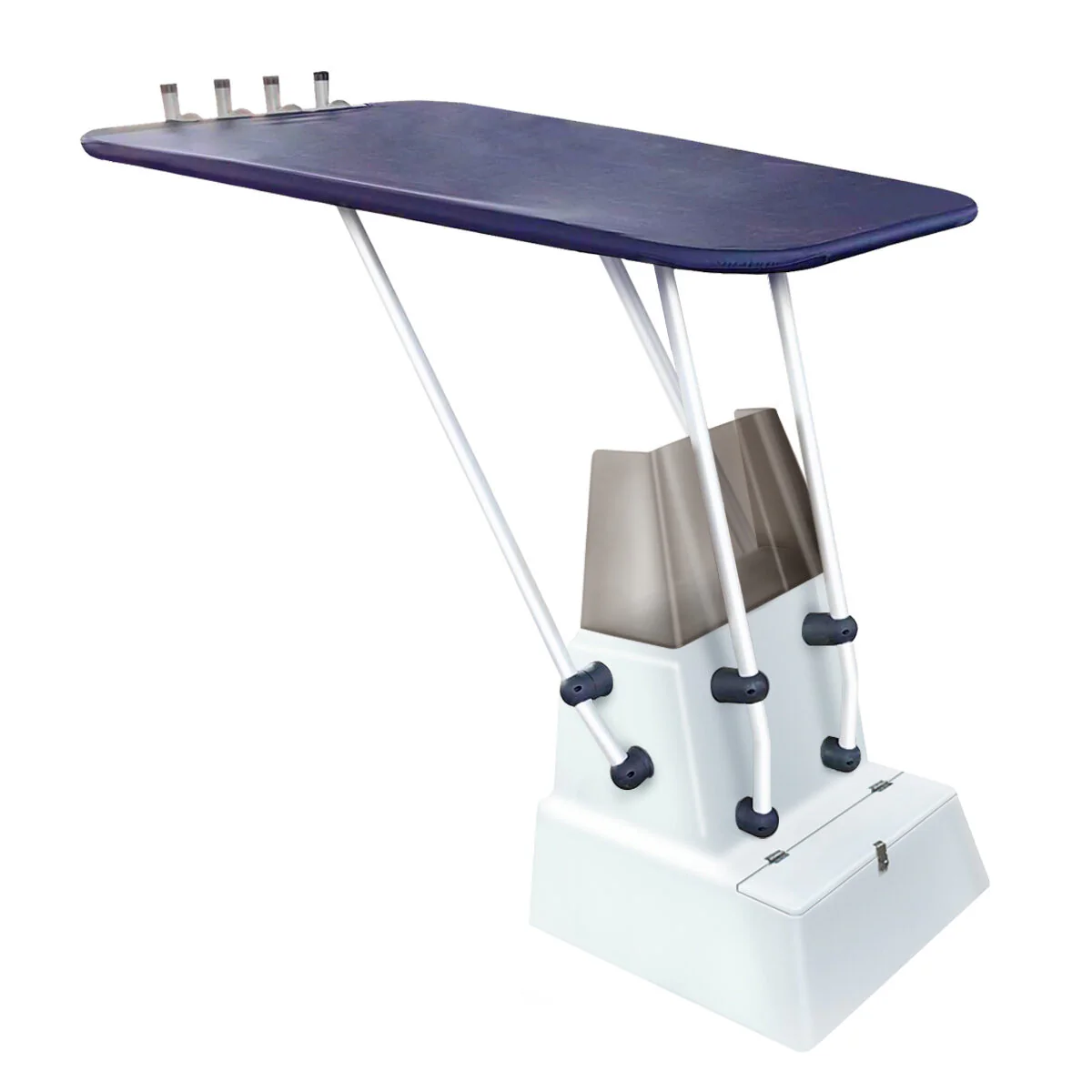 Heavy Duty T-Top - wit gecoat aluminium – Montage aan console – Marine Grade