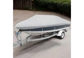 Universeel Boot Afdekzeil – Trailerbaar – Waterbestendig & Ademend ATLAS Marine Grade Stof (280 g/m²) - grijs