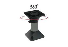 Economy stoelpoot– draaibare bovenkant – hoogte 33 cm