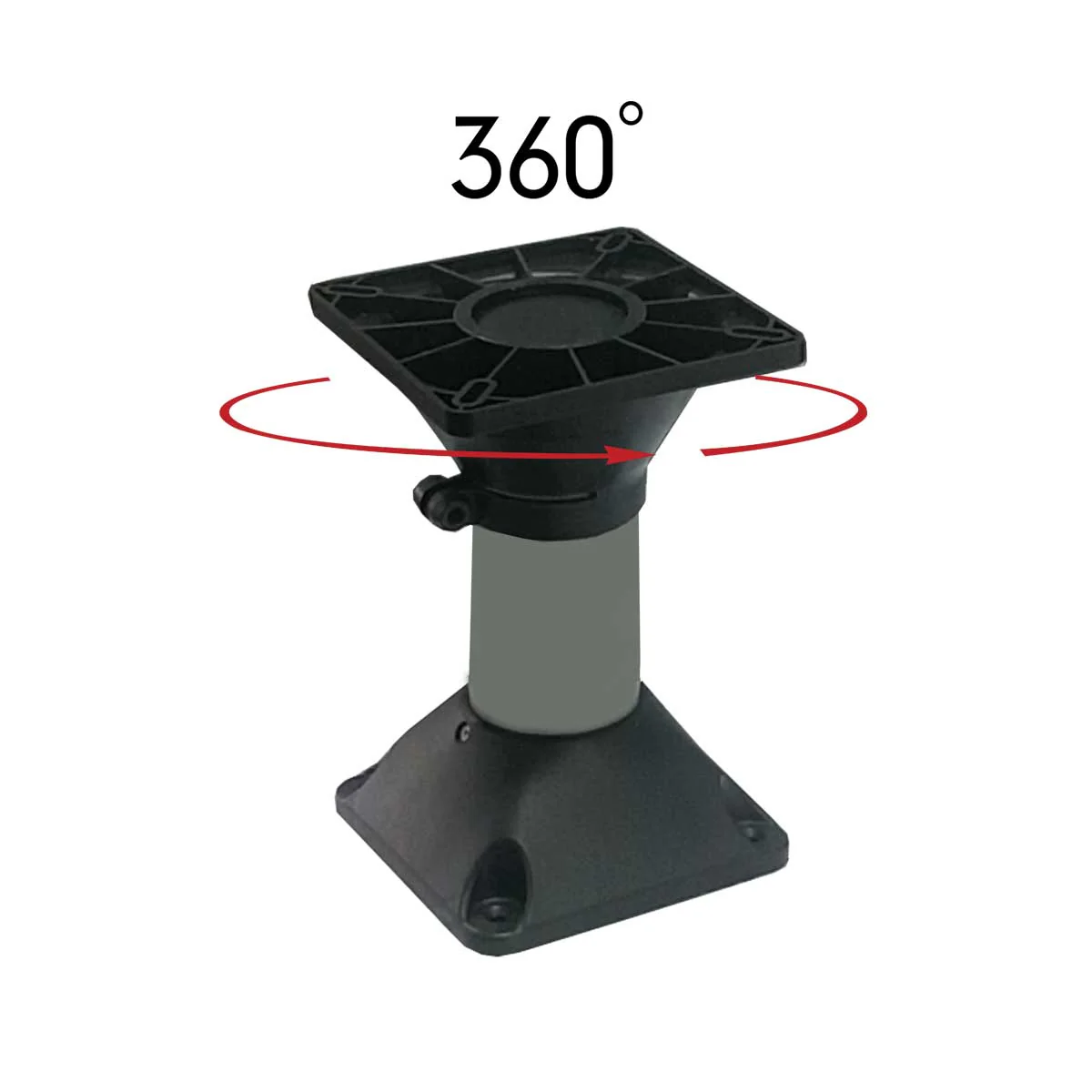 Economy stoelpoot– draaibare bovenkant – hoogte 33 cm