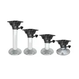 Stoelpoot met draaibare bovenkant - aluminium