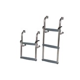 RVS zwemtrap - opklapbaar - korte basis - breedte 300 mm