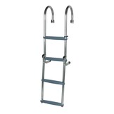 RVS zwemtrap opklapbaar met 180gr. ophanging