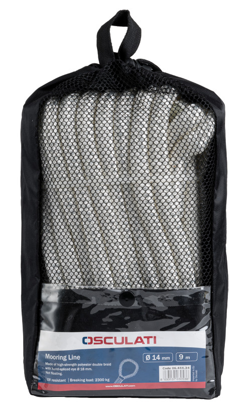 Polyester landvast met oogsplits - Wit