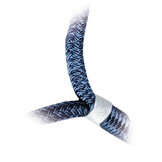 Polyester landvast met oogsplits - Blauw