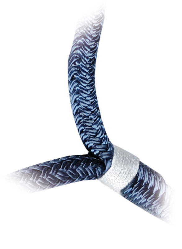 Polyester landvast met oogsplits - Blauw