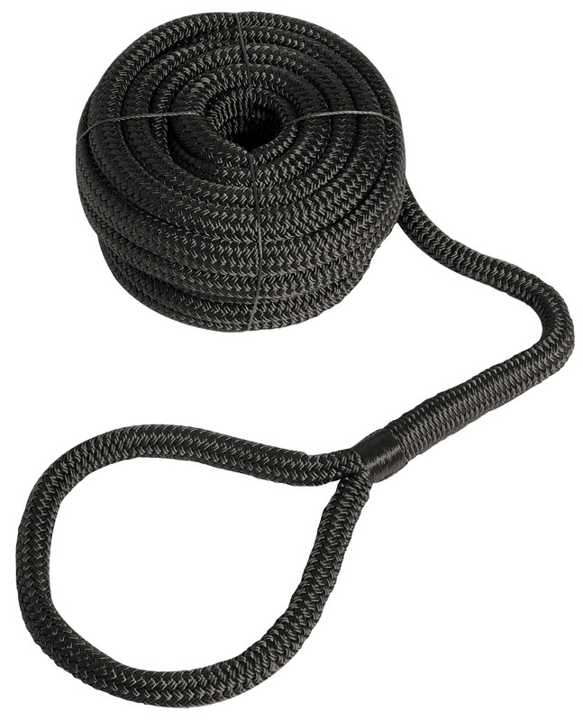 Polyester landvast met oogsplits - Zwart