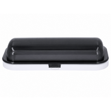 Radio cover - Wit met doorzichtige cover