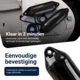 Cilinderfender stootwil - zwart