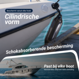 Cilinderfender stootwil - zwart