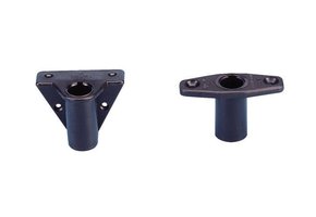 Roeidolhouder kunststof / Zwart