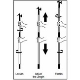 Telescopische bootshaak / pikhaak