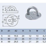Dekoog RVS met ronde grondplaat