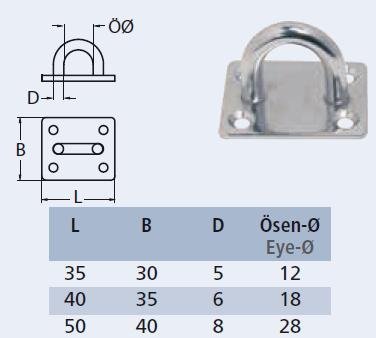 RVS Dekoog met vierkante grondplaat