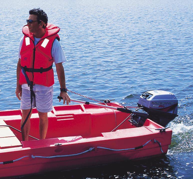 Verlenghendel buitenboordmotor telescopisch