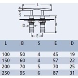 Verzonken RVS kikker - RVS A4-AISI316