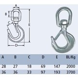 Trailerhaak roestvaststaal A4-AISI316