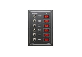 12V schakelpaneel met automatische zekeringen