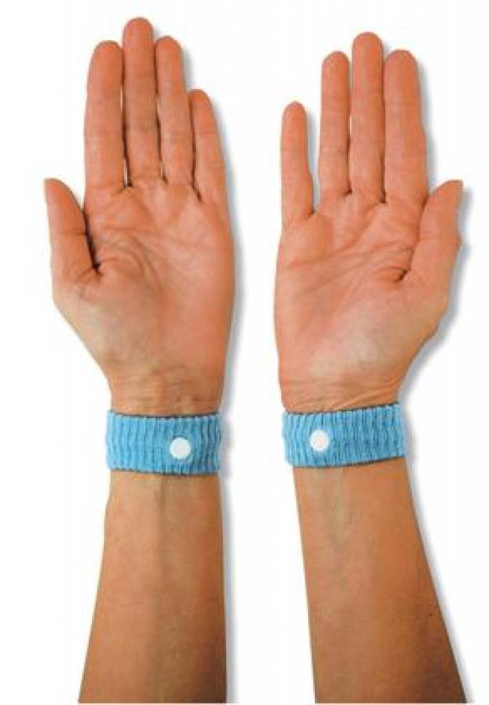 Zeeziekte / wagenziek / luchtziek bandjes (Paar)