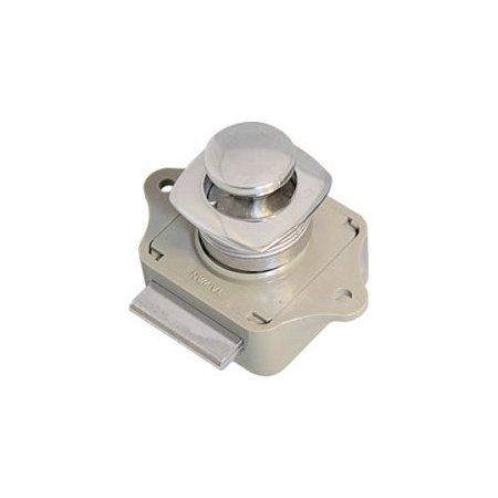 Kunststof sluiting met RVS knop en ring