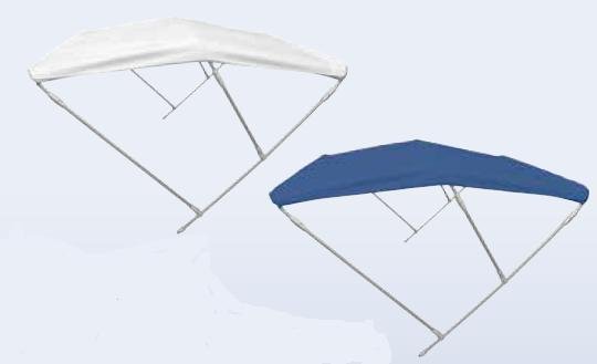 Biminitop aluminium met 3 bogen - Breedte 215-235cm - Hoogte 110 cm