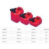 Brandstof benzine jerrycan met schenktuit
