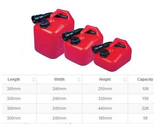 No spill jerrycan benzine en diesel 5L