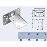 Tafelsteunen set van rvs (1 set)
