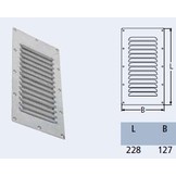 Ventilatierooster RVS - 228 x 127 mm