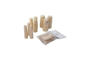 Houten drain pluggen set
