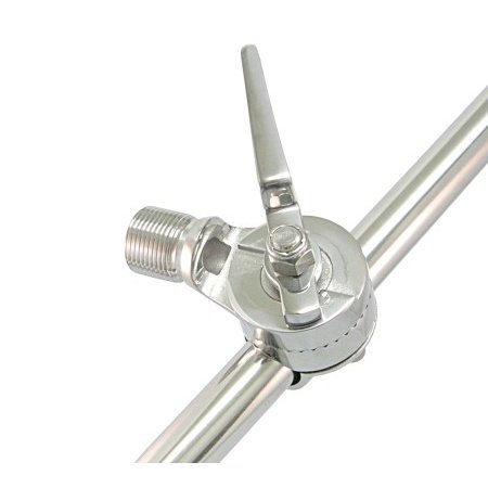 Antenne basis reling montage verstelbaar van RVS