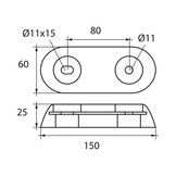 Aluminium romp anode type Vetus