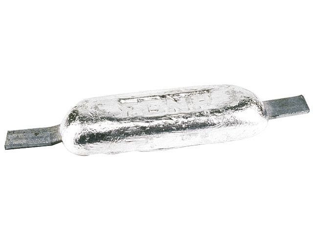 Zink romp anode met las strip