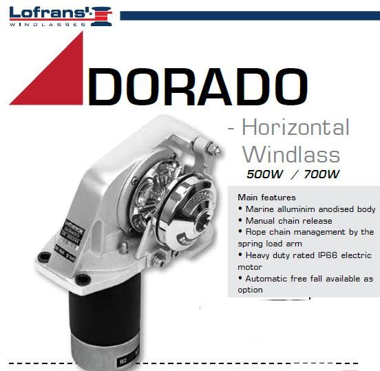 Lofrans - Ankerlier - Dorado - voor boten van 6 tot 11meter