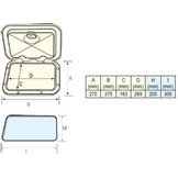Topline inspectieluik boot 270x375 mm