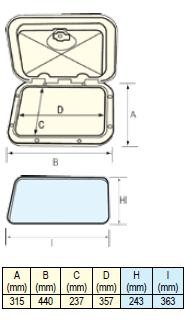 Topline inspectieluik 315x440 mm
