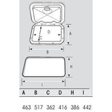 Classic inspectieluik 463x517 mm