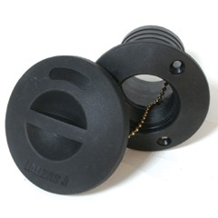 Zwart nylon dekvuldop
